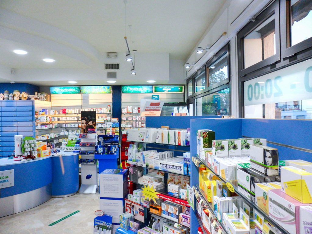 illuminazione interna per Farmacia